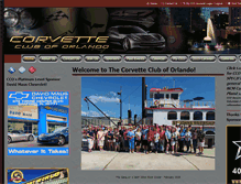 Tablet Screenshot of corvettecluboforlando.com